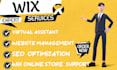 provide expert wix help  wix management, or wix virtual assistance wix expert