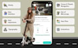 develop escooter parking base station and no parking base app with admin panel