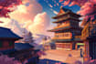 create an background anime any in style