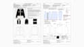 create tech pack and 2d flat sketches in illustrator
