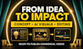 create ai commercial video , ai product video ads