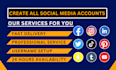 create all social media accounts and business page set up, optimize perfectly