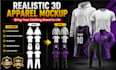 design custom sportswear, streetwear, and fashion apparel mockups