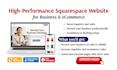 design or redesign squarespace business website that converts visitors to client