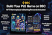 build blockchain game app, wallet integration, rust smart contracts, , web3 dapp