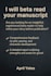 beta read your dark, gothic, or queer fiction manuscript