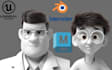 create stylized 3d animated cartoon character design rigged 3d character model