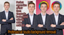 do studio quality png model with perfect edges