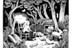 create a linocut illustration