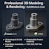 design and 3d modeling rendering on solidworks creo