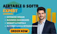 airtable database, softr expert, airtable interface, client portal, automations
