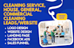 generate cleaning service clean house leads general commercial cleaning website