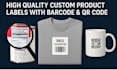 create barcode and sku label, design qr code with logo for your product