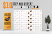 design a clean step and repeat backdrop, or event banner