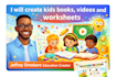 create kids book videos and worksheets