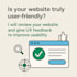 review your website and give UX feedback to improve usability
