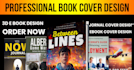 book covers design, chapter pages, character sheets in canva
