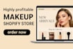 build design profitable makeup shopify makeup store dropshipping makeup website