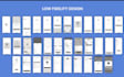 design low fidelity wireframes and UX layout for your website or app