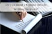write clear, informative articles for your blog