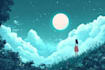 create your minimal landscape illustration