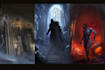 do sci fi horror and fantasy scene concept art illustrations