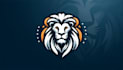 do awesome lion head mascot logo design template