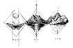 make a geometric tattoo design