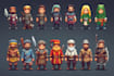 draw 2d game characters and game assets