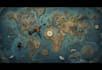 make your illustrate a detailed fantasy map arts