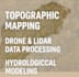 process drone, lidar, sar data for topographic and hydrological mapping