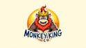 do monkey king mascot logo design with business