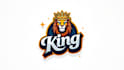 do king mascot logo design with modern