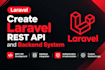 create laravel rest API and backend system