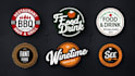 design bbq, grill, bar and restaurants logo