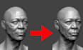redesign 3d file, stl scan cleanup, split, slice 3d face, head, 3mf for 3d print
