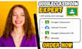 setup and manage google classroom upload course go0gle classroom VA moodle