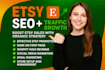 boost etsy SEO increase etsy traffic drive etsy sales improve etsy promotion