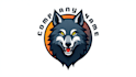do wolf mascot logo design with company name