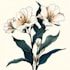 do hand drawn feminine line art botanical boho logo creation