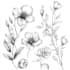 design hand drawn feminine line art boho logo design