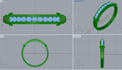 design any type of custom jewelry with cad and render it