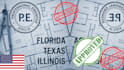 draw pe stamp florida texas illinois architectural permit structural drawing