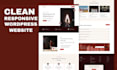 design clean modern and responsive wordpress website
