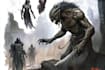scary horror creature and fantasy character concept art