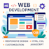 develop modern websites using HTML, CSS, and javascript
