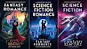 design fantasy, romance and sci fi book covers