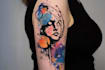 create a watercolor tattoo design