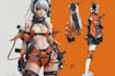 design anime character , cyberpunk character