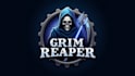 do grim reaper gaming mascot logo design with company